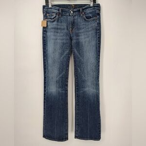 7 For All Mankind Women's Medium Blue Boot Cut Jeans Size 30